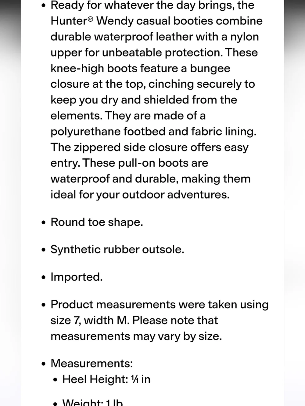 Hunter Wendy Tall Waterproof Rain Boots- Light Natural - Picture 7 of 12
